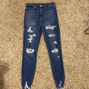 American eagle dream ripped curvy super high waisted jegging